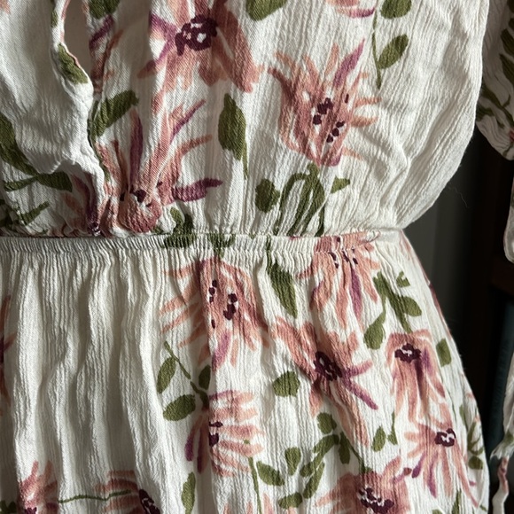 cute floral beachy short sleeve dress - Picture 3 of 6